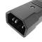 Pin IEC-60320 C14. Male plug straight