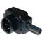 Clavilla IEC-60320 C14. Endoll mascle amb angle