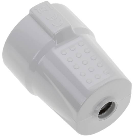Clavija enchufe schuko recto hembra blanco