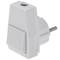 Schuko plug em ângulo branco e com interruptor