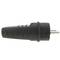Tomada schuko plug reta masculino IP44 preto