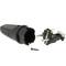 Tomada schuko plug reta masculino IP44 preto