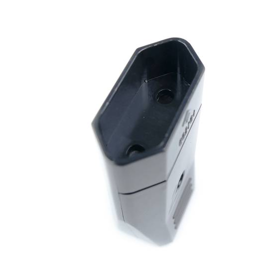 Clavija enchufe bipolar europlug hembra negro