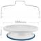 Base girevole per torte da 28 cm professionali. Piattaforma rotante bianca