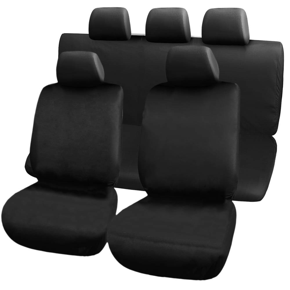 Sitzbezüge Auto Schwarze. Universell schutzhüllen für 5 Autositze -  Cablematic