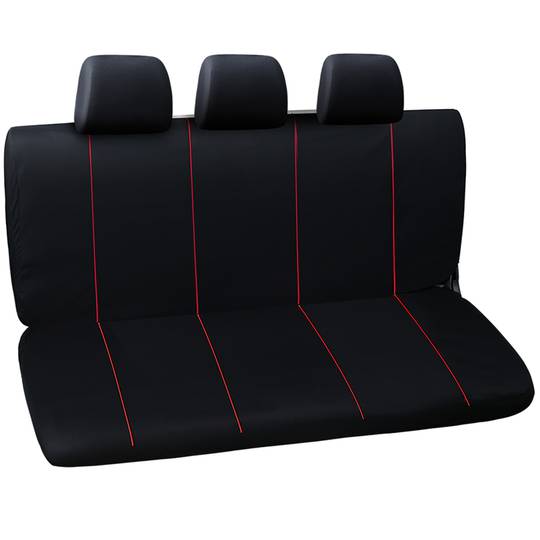 Housses de siège de voiture en rouge. Housses de protection universal pour  5 sièges d'auto - Cablematic