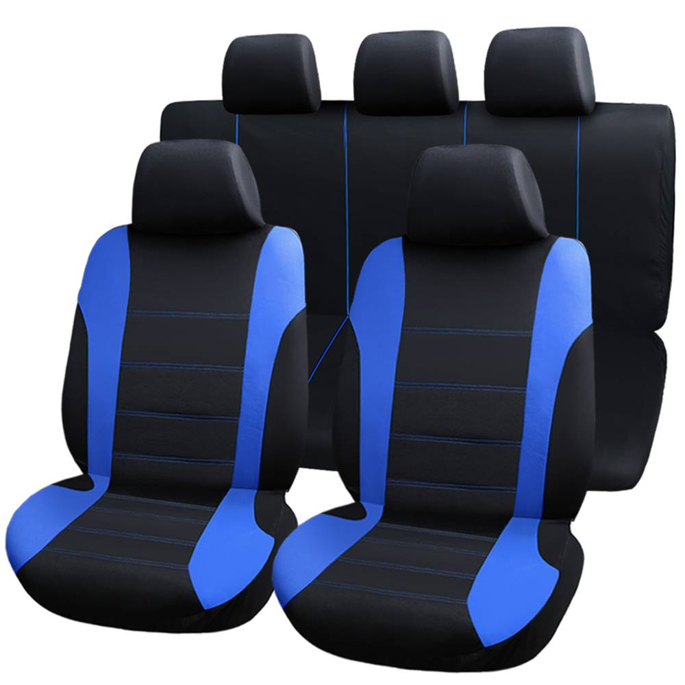 RMG r16 V236 Housses pour 208 Housses voiture noirs gris compatibles avec sièges dotés dairbag braciolo et sièges arrières séparables