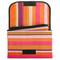 Manta de picnic 150 x 130 cm estampado rayas anchas multicolor