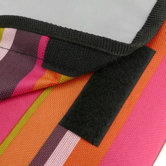 Manta de picnic 150 x 130 cm estampado rayas anchas multicolor