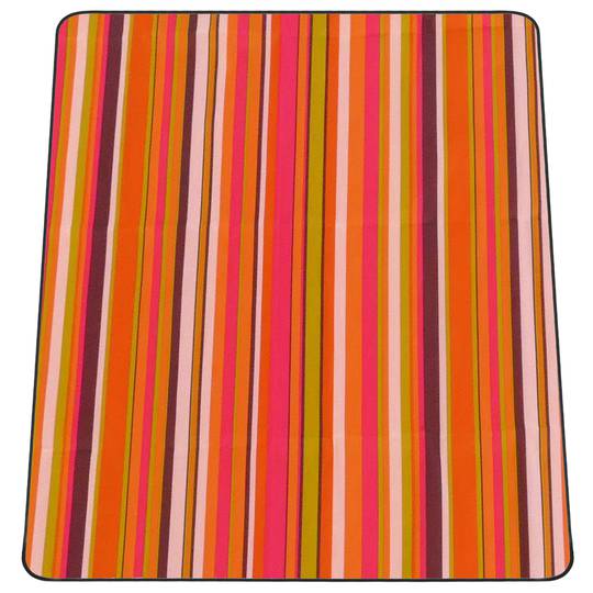 Manta de picnic 150 x 130 cm estampado rayas anchas multicolor