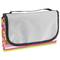 Picknickdecke 150 x 130 cm mehrfarbiger fein gestreifter Druck
