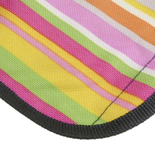 Picknickdecke 150 x 130 cm mehrfarbiger fein gestreifter Druck