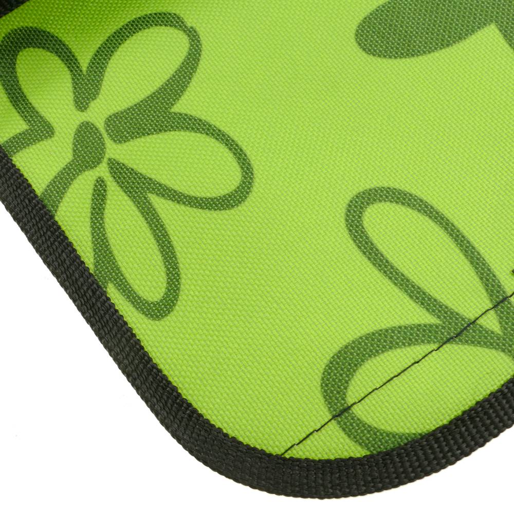 Manta de piquenique 150 x 130 cm impressão verde com flores
