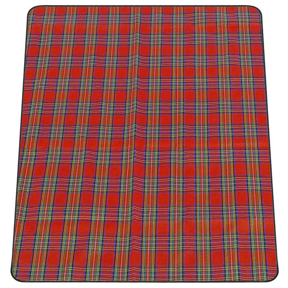 Coperta da picnic 145 x 100 cm stampa scozzese rossa