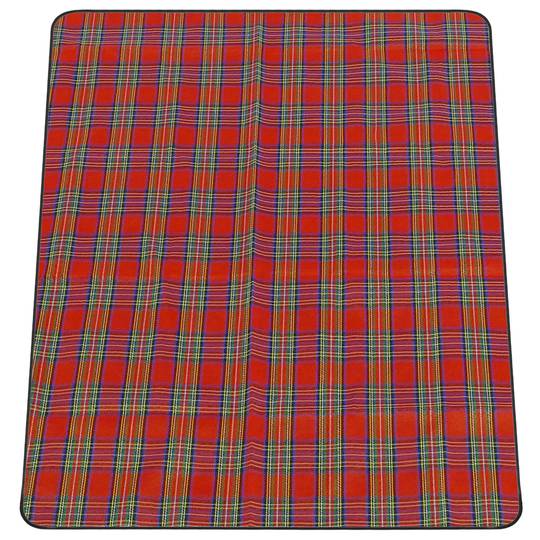 Coperta da picnic 145 x 100 cm stampa scozzese rossa