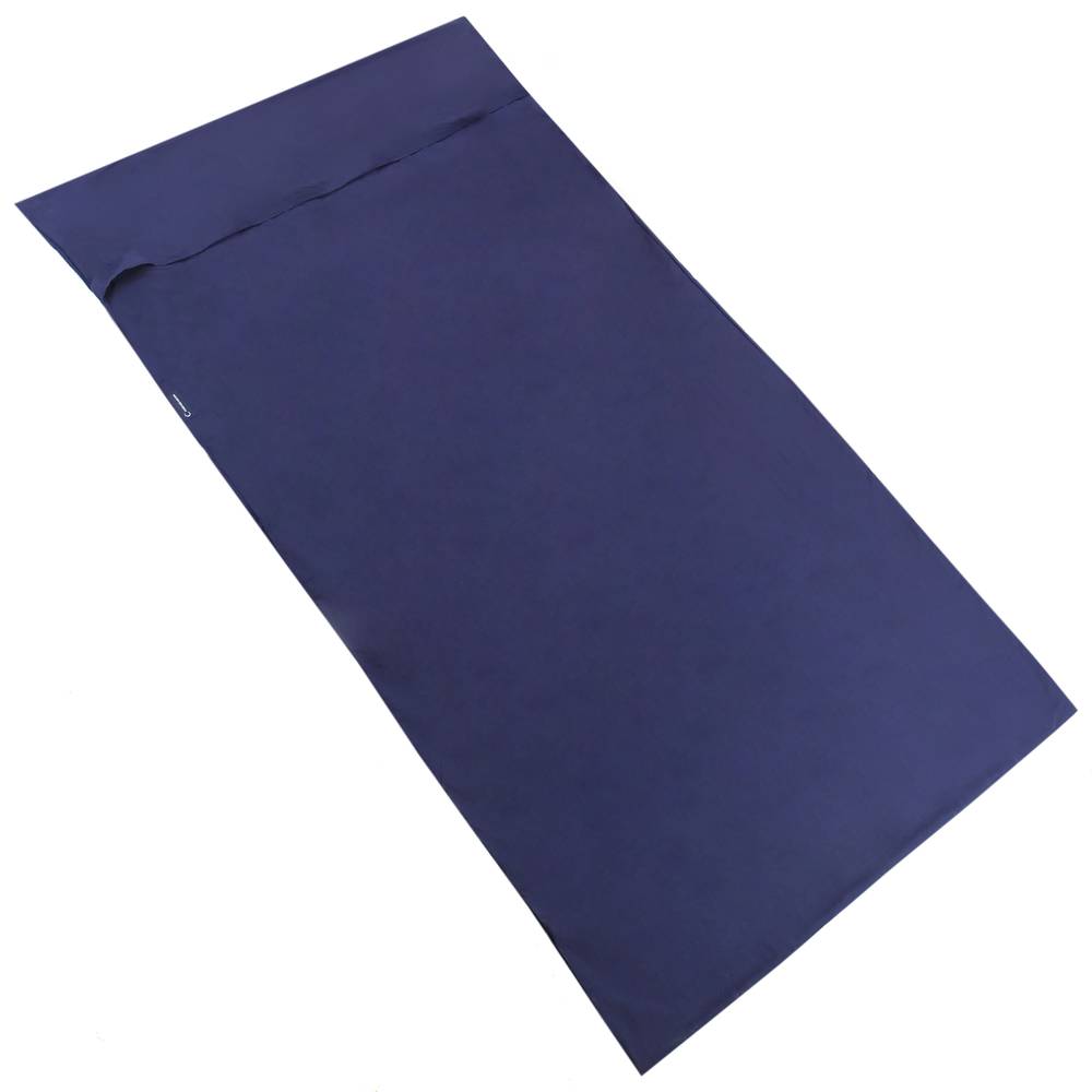 Reiseschlafsack 115 x 210 cm blaue Mikrofaser