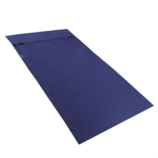 Reisslaapzak 180 x 210 cm microfiber blauw