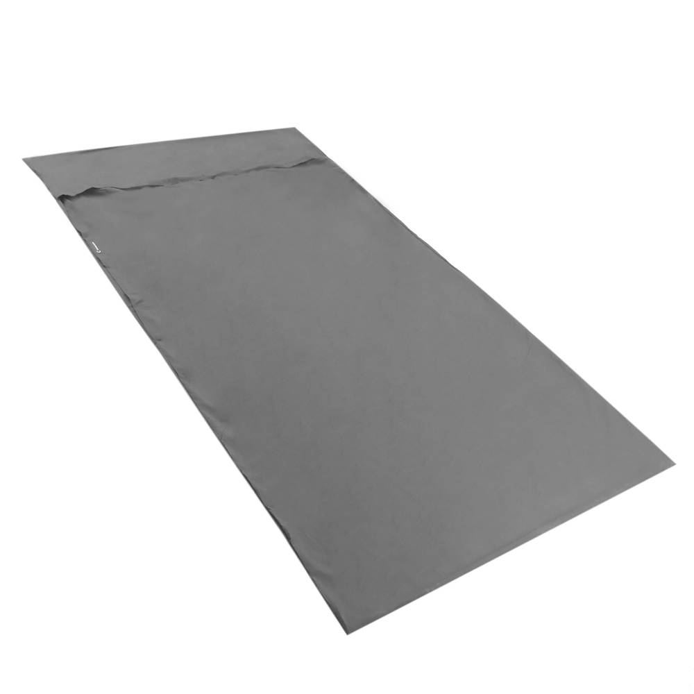 Sac de dormir de viatge 180 x 210 cm microfibra gris