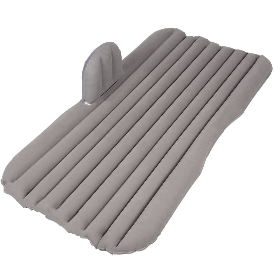 kijken lineair Draad Opblaasbaar matras in grijze complete set van opblaasbed voor slapen in de  auto met elektrische luchtpomp en opblaasbare kussens - Cablematic