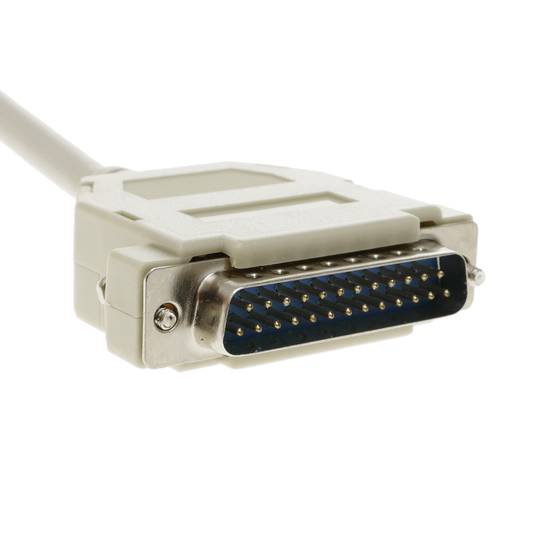 InLine 11442 Cavo Seriale Per Stampante DB25 M – Centronics 36 F – 2 Metri, Beige, IEEE1284