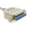 Câble série ou parallèle de 10 m avec connecteur DB25 mâle vers DB25 femelle