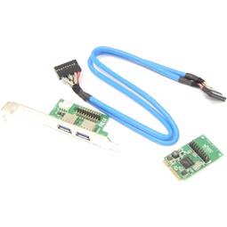 Adaptador Mini PCIe a 2 puerto USB 3.0