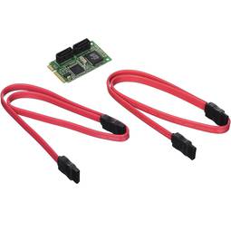Adaptador Mini PCIe 2 portas SATA2-angular
