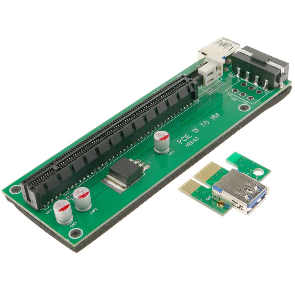 Adapter von USB 3.0 auf PCIe PCIexpress 16X mit Stromversorgung