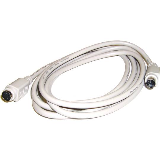 Cabo de extensão do teclado com conector PS2 miniDIN 6-pin macho para fêmea de 3m