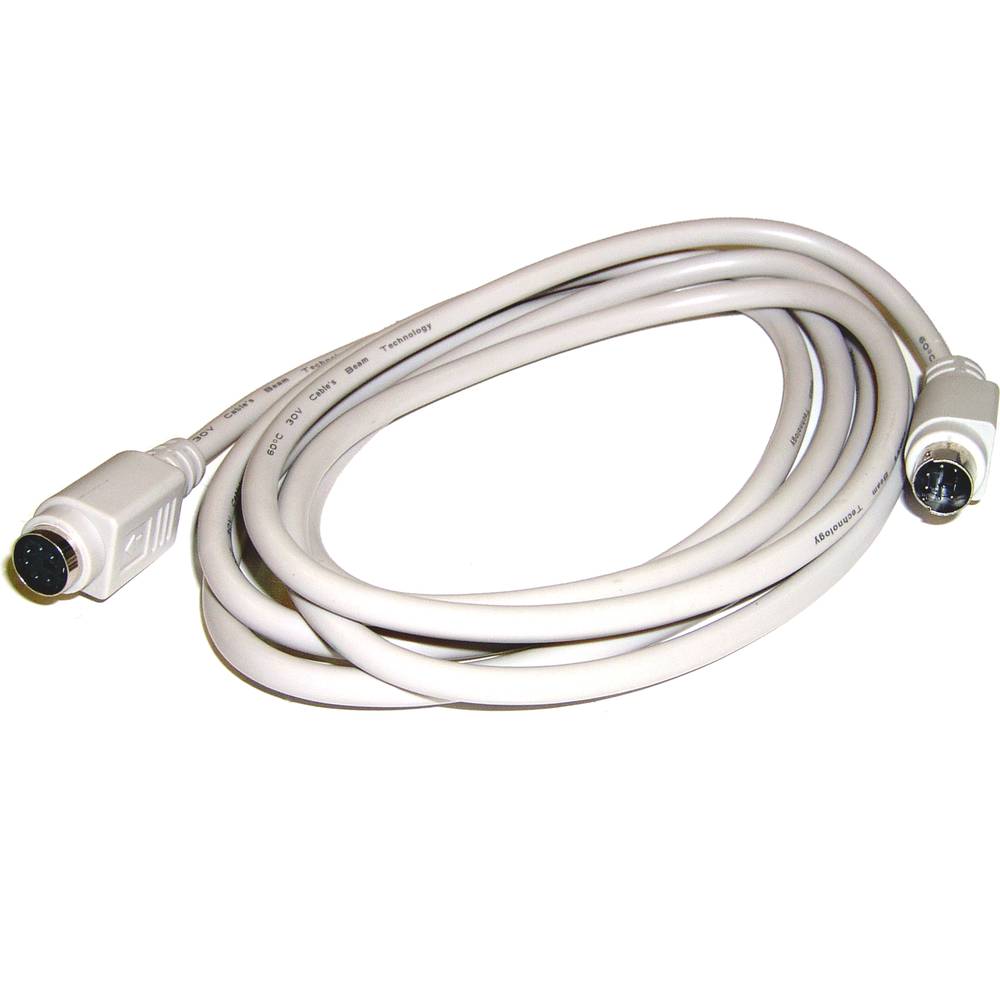 Toetsenbord verlengkabel met PS2 miniDIN 6-pins mannelijk naar vrouwelijk 5m connector