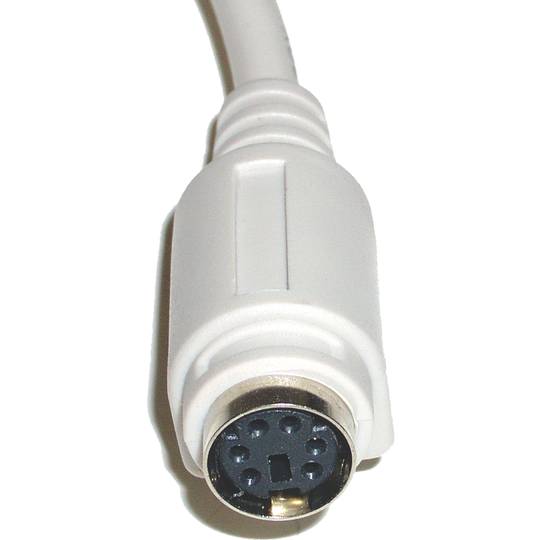 Keyboard extension cable with connector PS2 miniDIN 6-pin male to female 10m