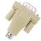Serial connector adapter DB9 male to PS2 miniDIN 6-pin male