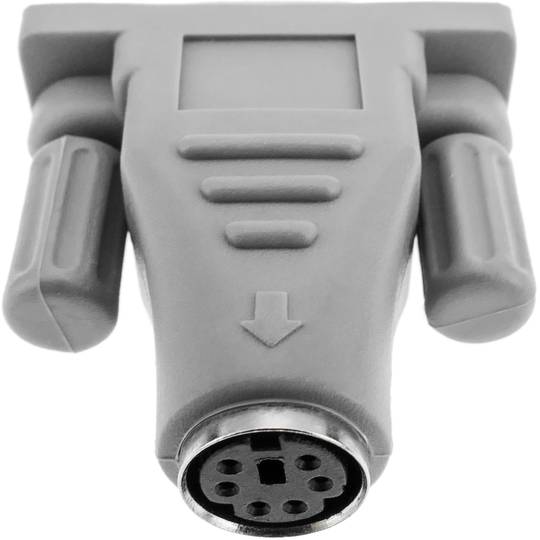 Serial connector adapter DB9 female to PS2 miniDIN 6-pin female