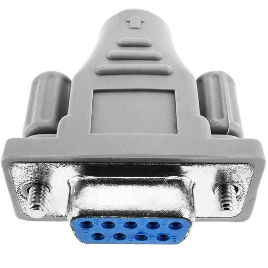 Serial connector adapter DB9 female to PS2 miniDIN 6-pin female