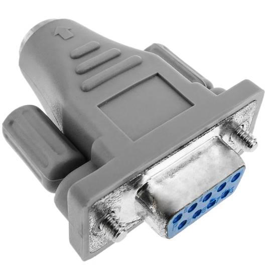 Serial connector adapter DB9 female to PS2 miniDIN 6-pin female