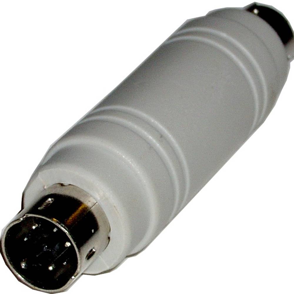 Adaptador de conector PS2 miniDIN macho de 6 pin para macho