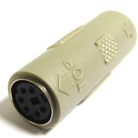 Connector adapter PS2 miniDIN 6-pin female to female