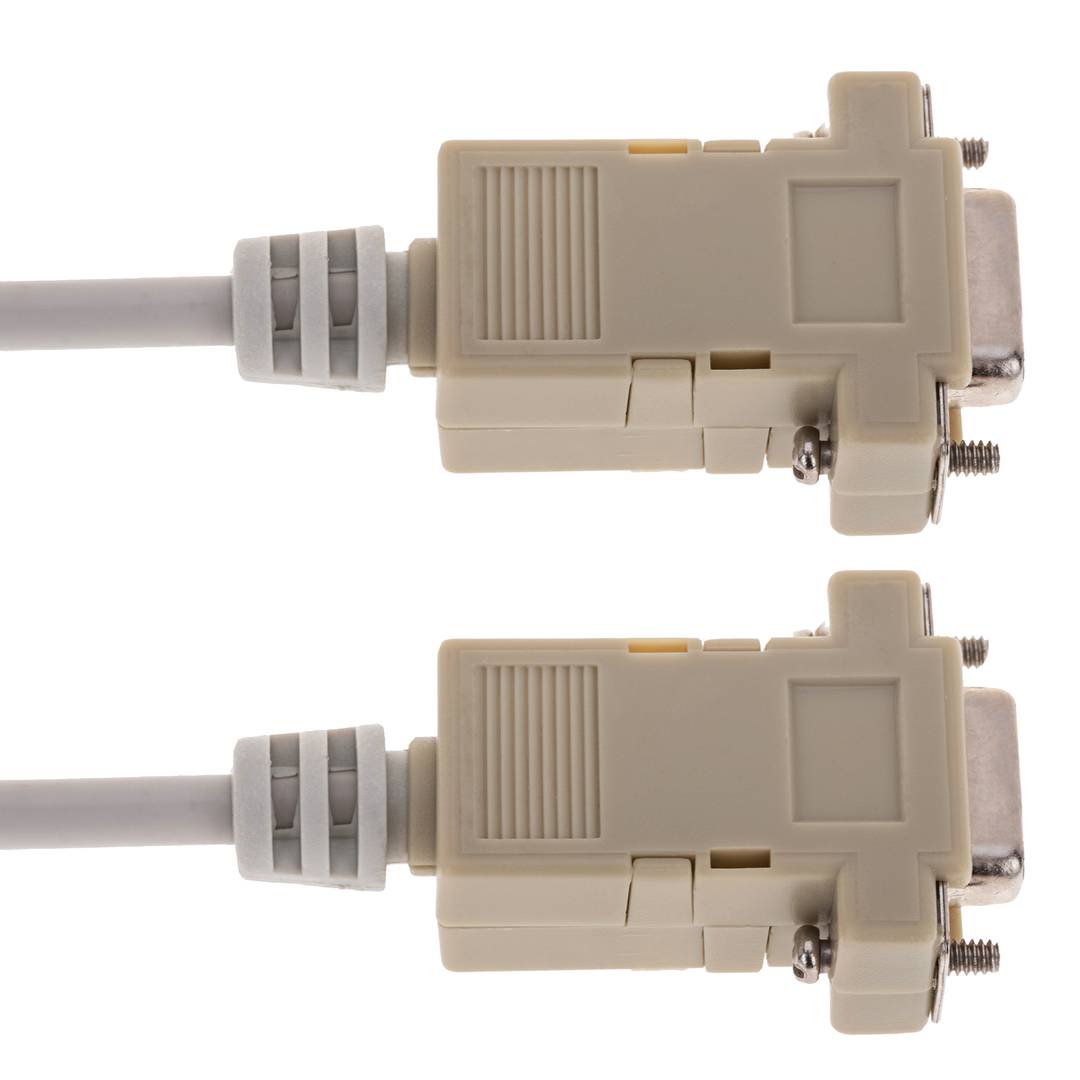 Serielles Kabel mit DB9 Buchse auf Buchse 1.8m