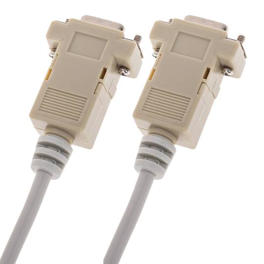 Serielles Kabel mit DB9 Buchse auf Buchse 1.8m