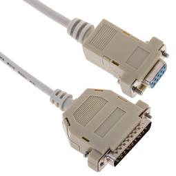 Seriële kabel met DB25 mannelijk naar DB9 vrouwelijk 1,8 m connector