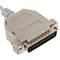 Cabo serial com conector DB25 macho para DB9 fêmea 1.8m