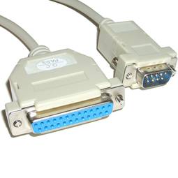 Seriële kabel met DB25 female naar DB9 male 1,8 m connector