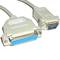 Cabo serial com conector DB25 fêmea para DB9 macho 1.8m