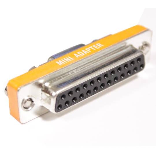 Mini Adaptador Serie (DB9H-DB25H)