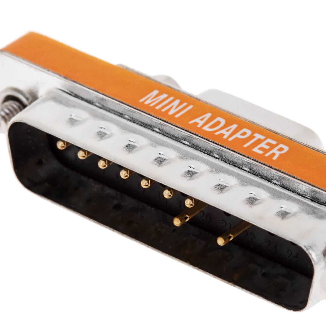 Mini Adaptador Serie (DB9H-DB25M)