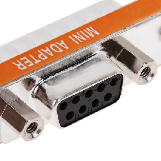 Mini Adaptador Serie (DB9H-DB25M)