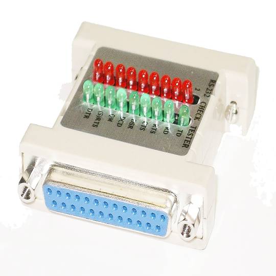Tester Mini RS-232 (DB25M-DB25H)