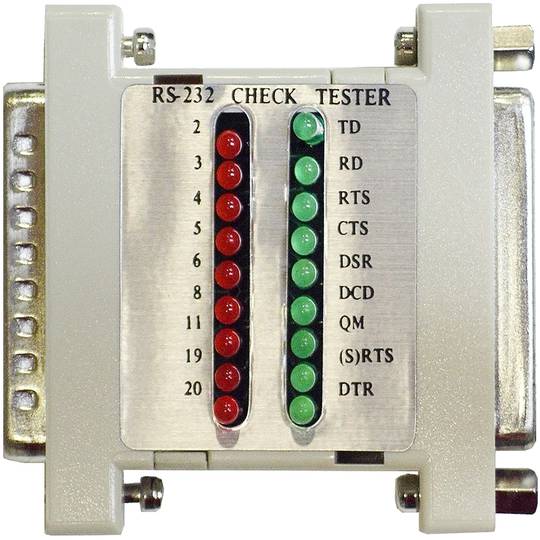 Tester Mini RS-232 (DB25M-DB25H)