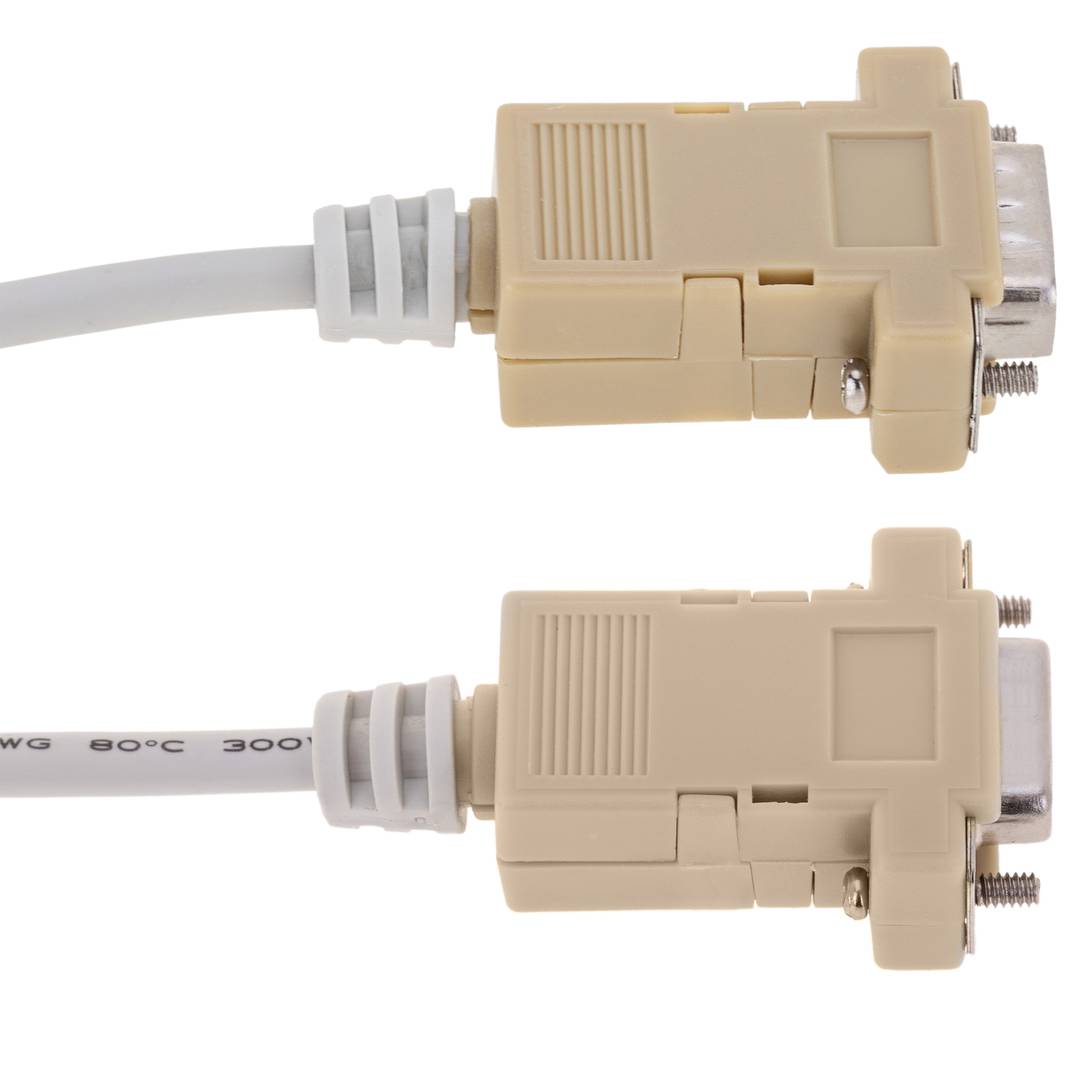 8in DB9 Female to 2x DB9 Male Serial Y Splitter Cable 