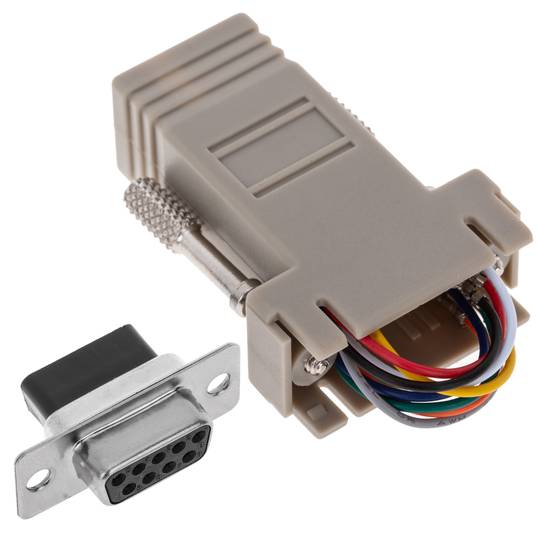 Configurable Adapter-DB9H RJ45H - Cablematic